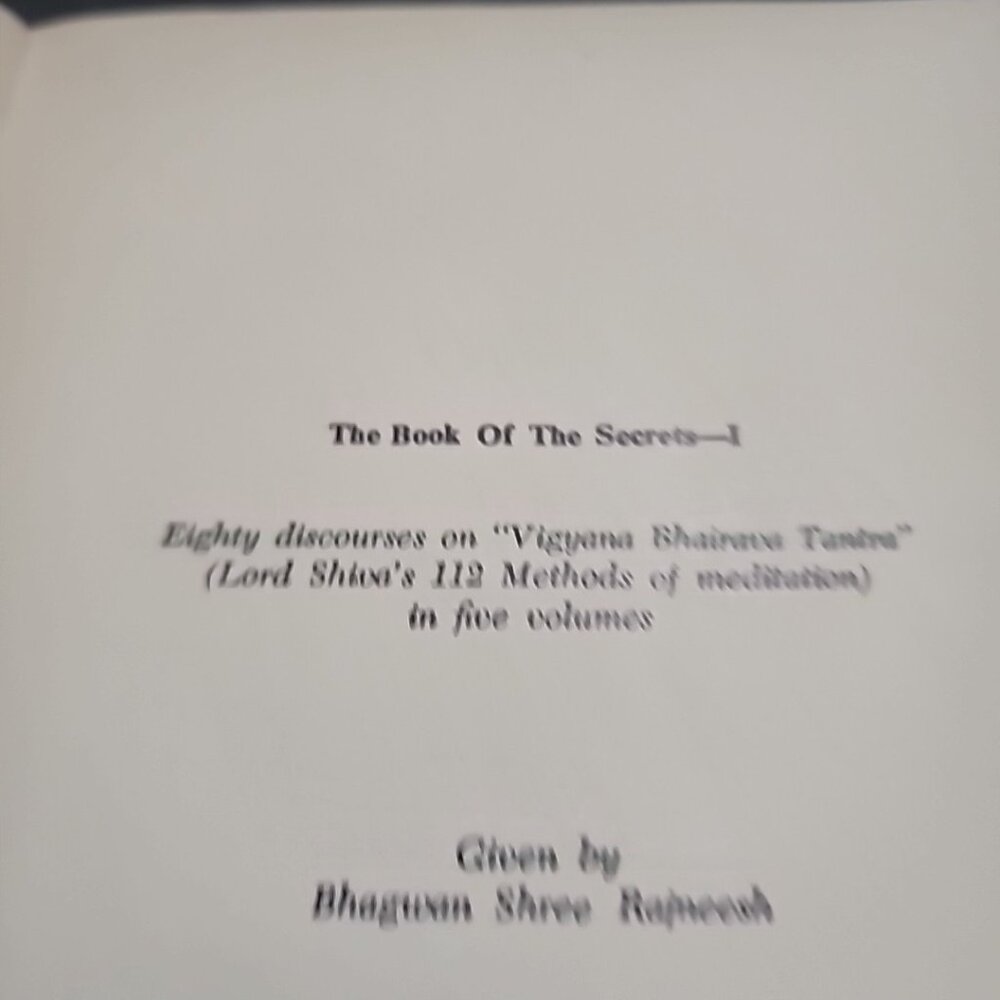 The Book Of Secrets 1 & 2 Bhagwan Rajneesh First Harper Colophon Edition 1977/79 - Picture 9 of 13